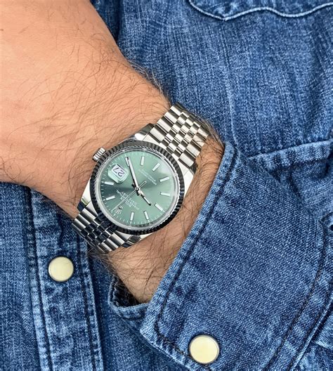 rolex mint green datejust 36|Rolex Datejust 36mm 126234.